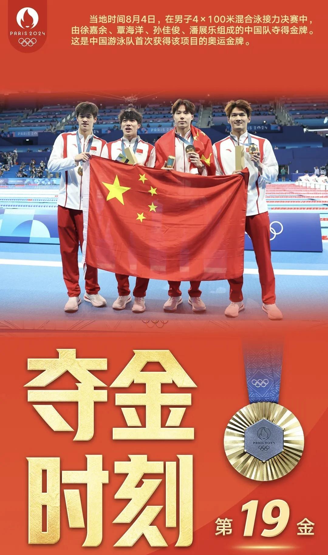 中国选手创造新纪录夺得游泳金牌 中国选手创造新纪录夺得游泳金牌